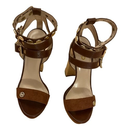 Pre-owned Liujo Leather Sandals In Brown