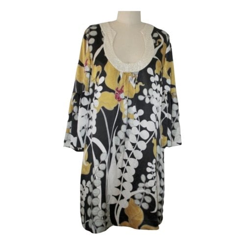 Pre-owned Trina Turk Silk Mid-length Dress In Multicolour