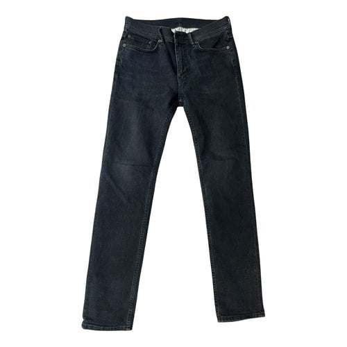 Pre-owned Acne Studios Straight Jeans In Anthracite