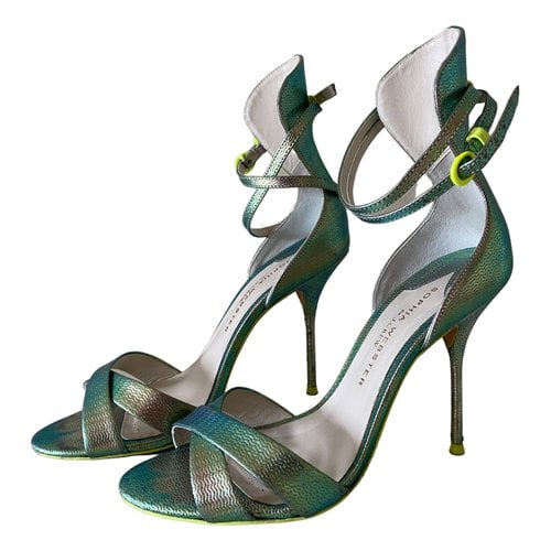 Pre-owned Sophia Webster Leather Sandals In Silver