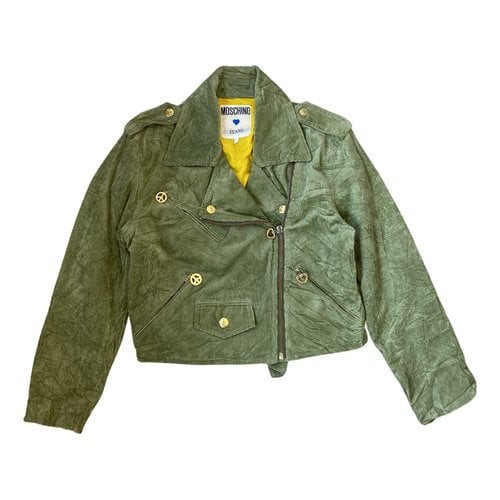 Pre-owned Moschino Jacket In Green