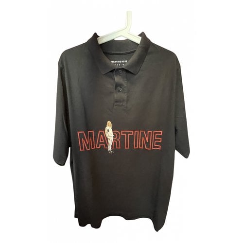 Pre-owned Martine Rose Polo Shirt In Black