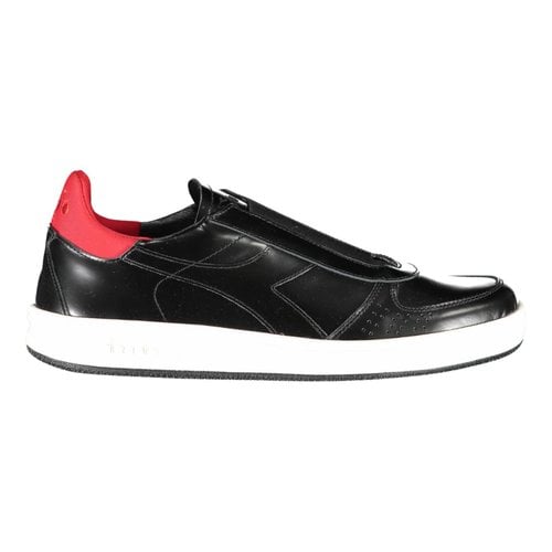 Pre-owned Diadora Low Trainers In Black