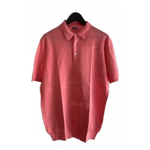 Pre-owned Kiton Polo Shirt In Pink