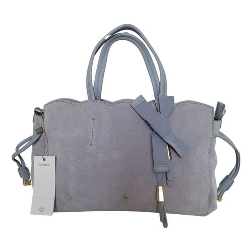 Pre-owned Samsonite Handbag In Blue