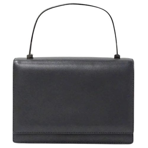 Pre-owned Ferragamo Leather Handbag In Grey