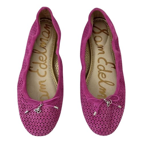 Pre-owned Sam Edelman Ballet Flats In Pink