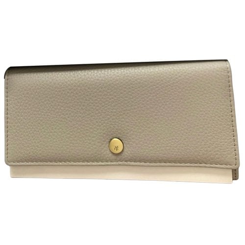 Pre-owned Marc O'polo Leather Wallet In Grey