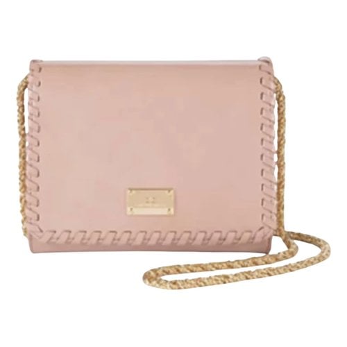 Pre-owned Elisabetta Franchi Leather Crossbody Bag In Pink