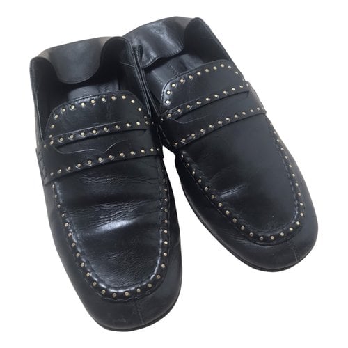 Pre-owned Isabel Marant Leather Flats In Black