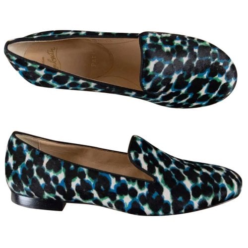 Pre-owned Christian Louboutin Cloth Flats In Multicolour