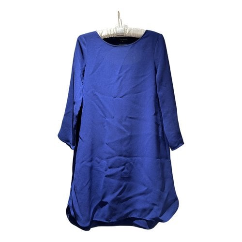 Pre-owned Tara Jarmon Mini Dress In Blue
