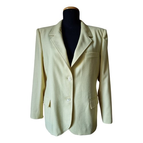 Pre-owned Marella Wool Blazer In Yellow