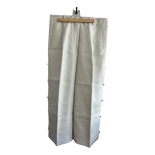 Pre-owned Giorgio Armani Large Pants In Beige