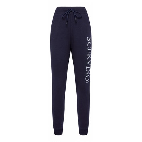 Pre-owned Ermanno Scervino Trousers In Blue