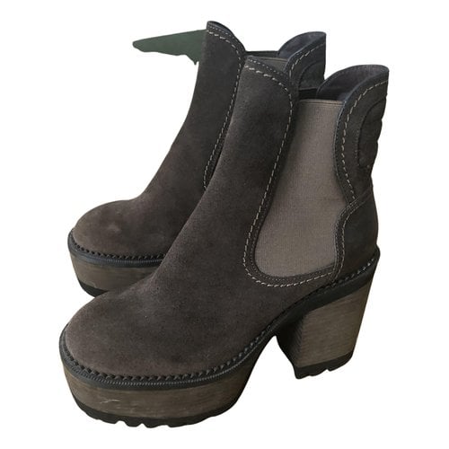 Pre-owned See By Chloé Ankle Boots In Brown