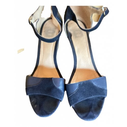 Pre-owned Bensimon Leather Sandals In Blue