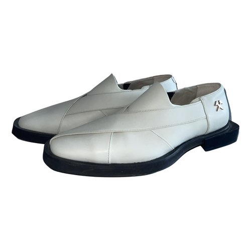 Pre-owned Gmbh Leather Flats In White