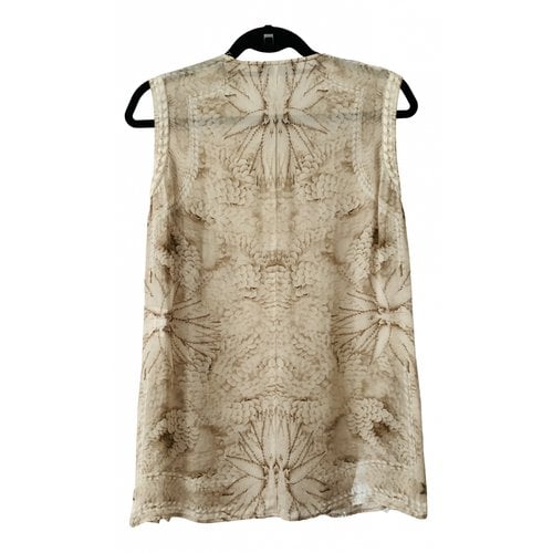 Pre-owned Givenchy Silk Blouse In Beige