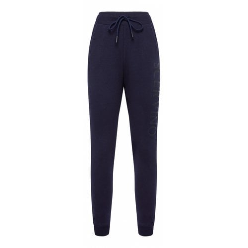 Pre-owned Ermanno Scervino Trousers In Blue