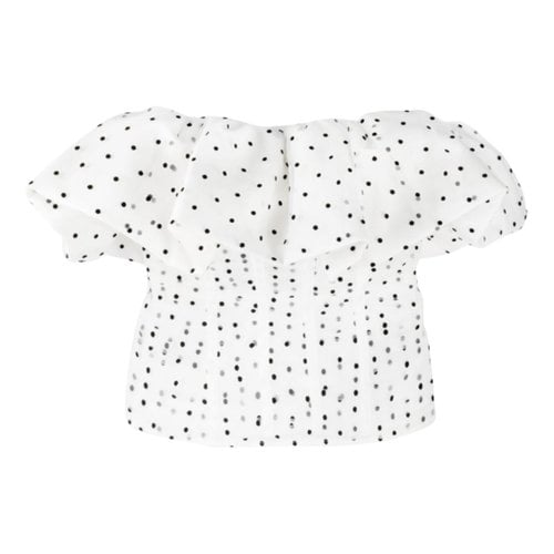 Pre-owned Self-portrait Top In White