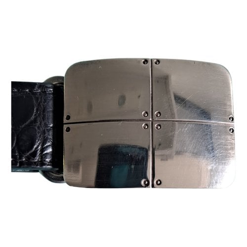 Pre-owned Tiffany & Co Leather Belt In Black