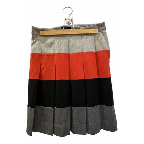 Pre-owned Tommy Hilfiger Wool Mini Skirt In Multicolour