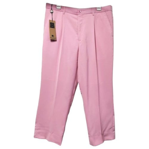 Pre-owned Prestige Trousers In Pink
