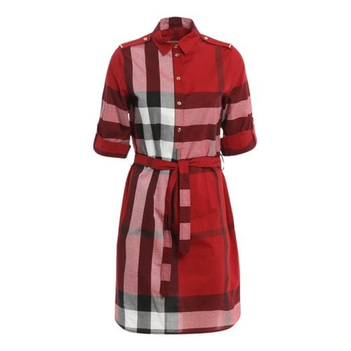 Pre-owned Burberry Mid-length Dress In Red