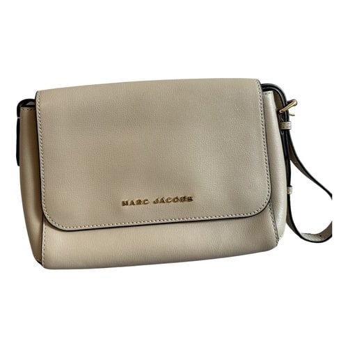 Pre-owned Marc Jacobs Leather Crossbody Bag In Beige