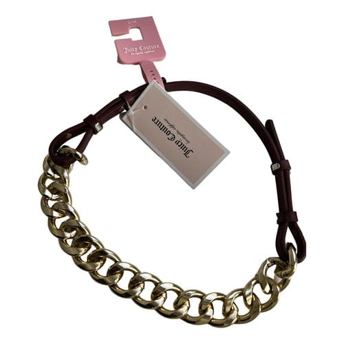 Pre-owned Juicy Couture Belt In Burgundy