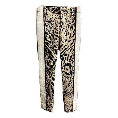 Pre-owned Haider Ackermann Leather Slim Pants In Multicolour