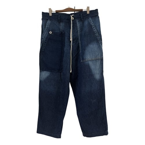 Pre-owned Y's Trousers In Navy