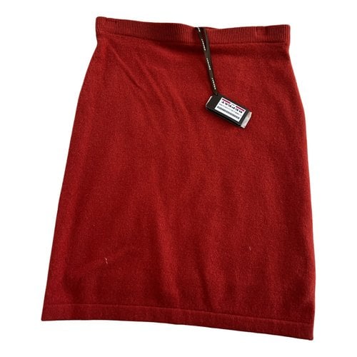 Pre-owned Repeat Cashmere Mini Skirt In Red