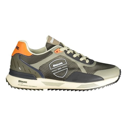 Pre-owned Blauer Low Trainers In Khaki