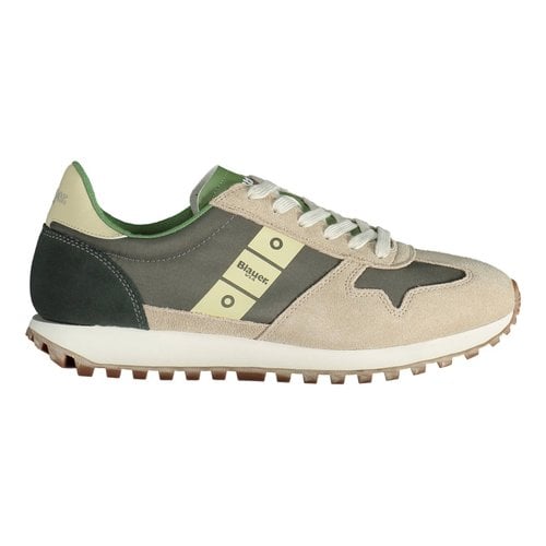 Pre-owned Blauer Low Trainers In Beige