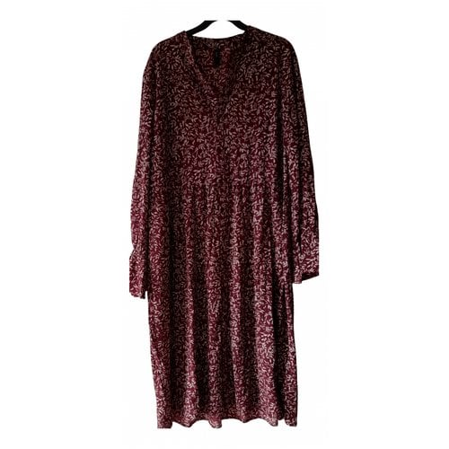 Pre-owned Y.a.s. Mid-length Dress In Burgundy