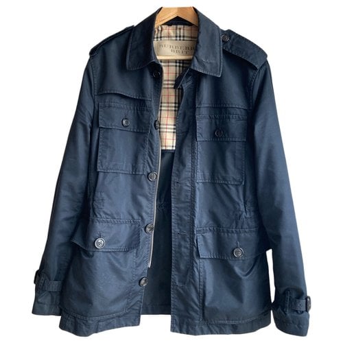 Pre-owned Burberry Jacket In Blue