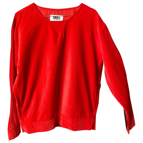 Pre-owned Mm6 Maison Margiela Sweatshirt In Red
