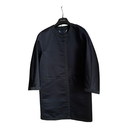 Pre-owned Max & Co Coat In Navy