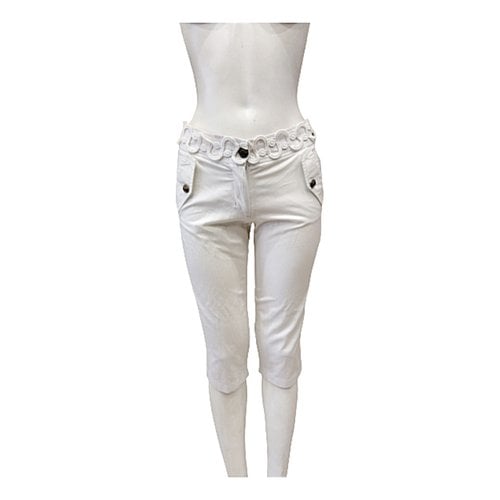 Pre-owned Roberto Cavalli Short Pants In White