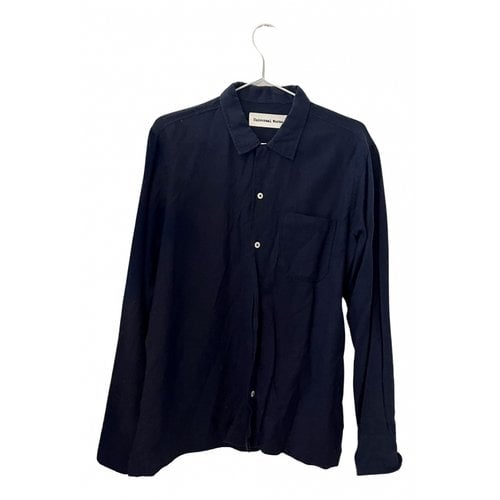 Pre-owned Universal Works Shirt In Navy