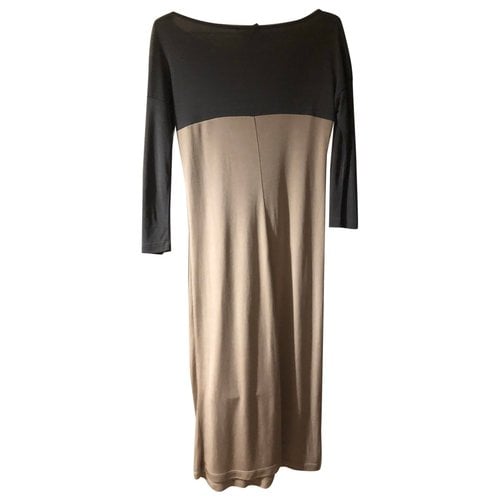 Pre-owned Max & Co Mid-length Dress In Beige