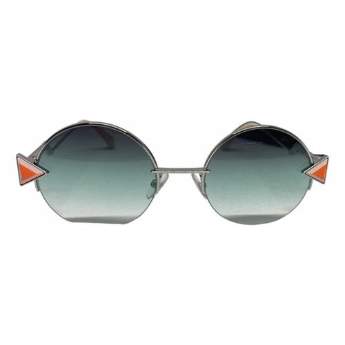 Pre-owned Fendi Sunglasses In Silver