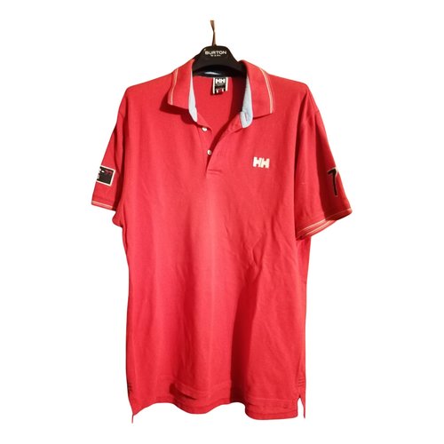 Pre-owned Helly Hansen Polo Shirt In Red
