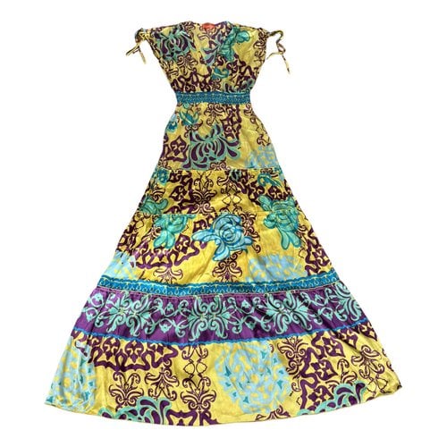Pre-owned Hale Bob Silk Maxi Dress In Multicolour