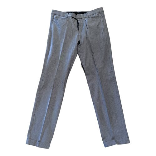 Pre-owned Gucci Trousers In Blue