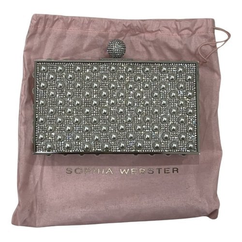 Pre-owned Sophia Webster Clutch Bag In Silver
