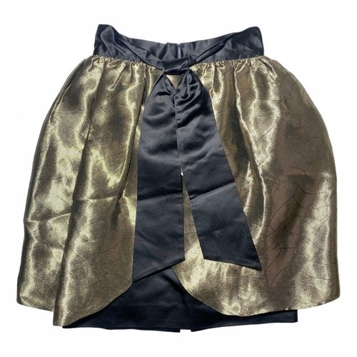 Pre-owned Emporio Armani Mid-length Skirt In Gold
