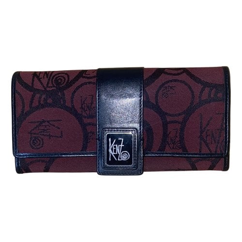 Pre-owned Kenzo Cloth Wallet In Black
